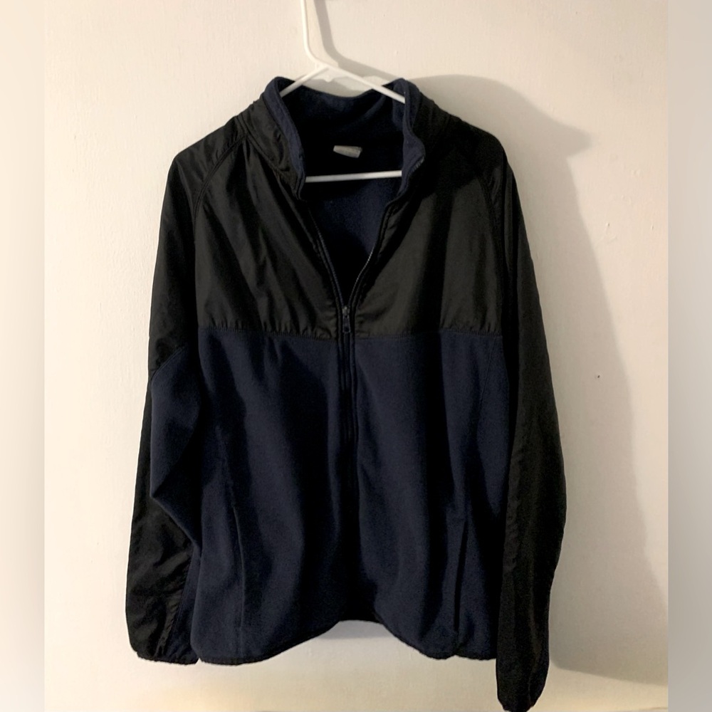 Nike Men’s Jacket Coat Full Zip Up Blue Black XL EXTRA LARGE